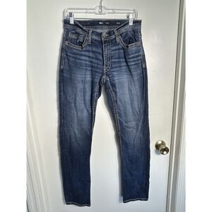 BKE Mason‎ Slim Straight Jeans 30x32 Distressed Tencel Stretch